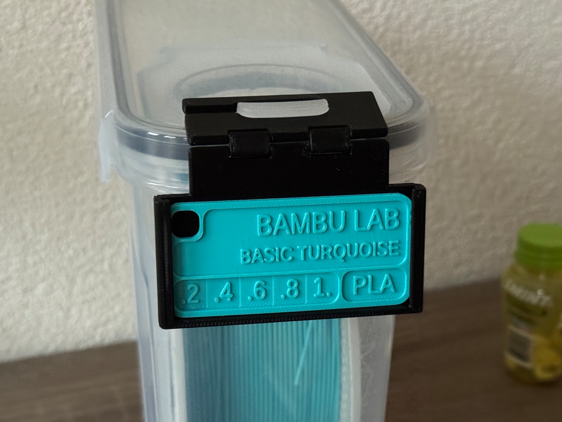 Dry Box Hinged Label for Favorite Filament Sample