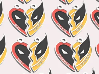 DEADPOOL & WOLVERINE KEYCHAIN ING ESP PORT