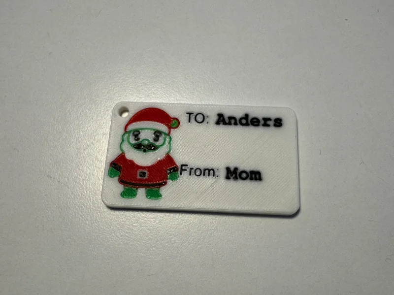 Gift tag ( with edit name to and from )