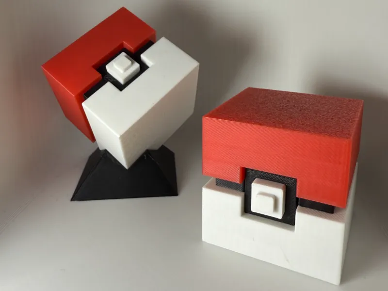 Pixelball (Pokeball inspired block art )