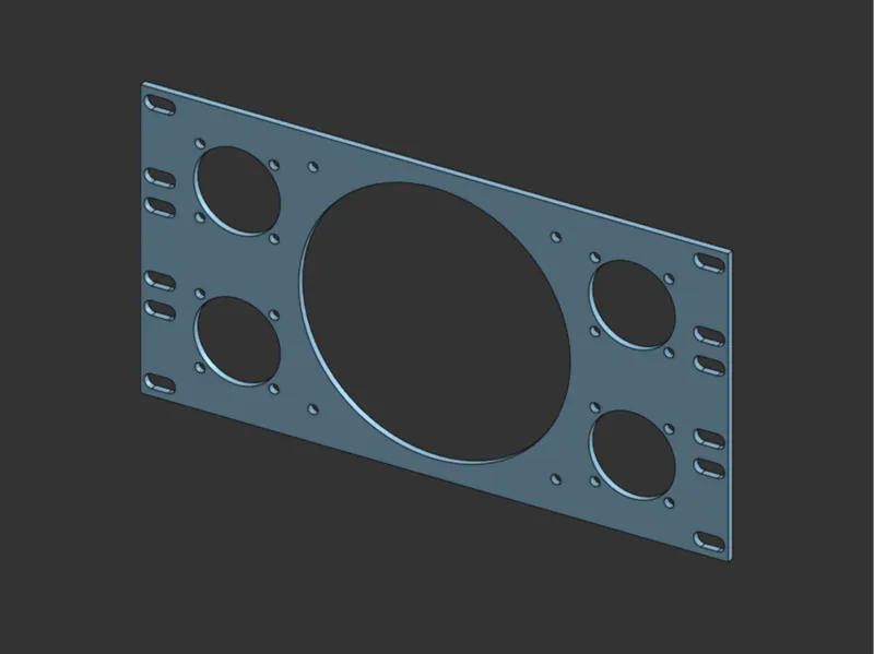 10-inch rack 3U Fan Mounts
