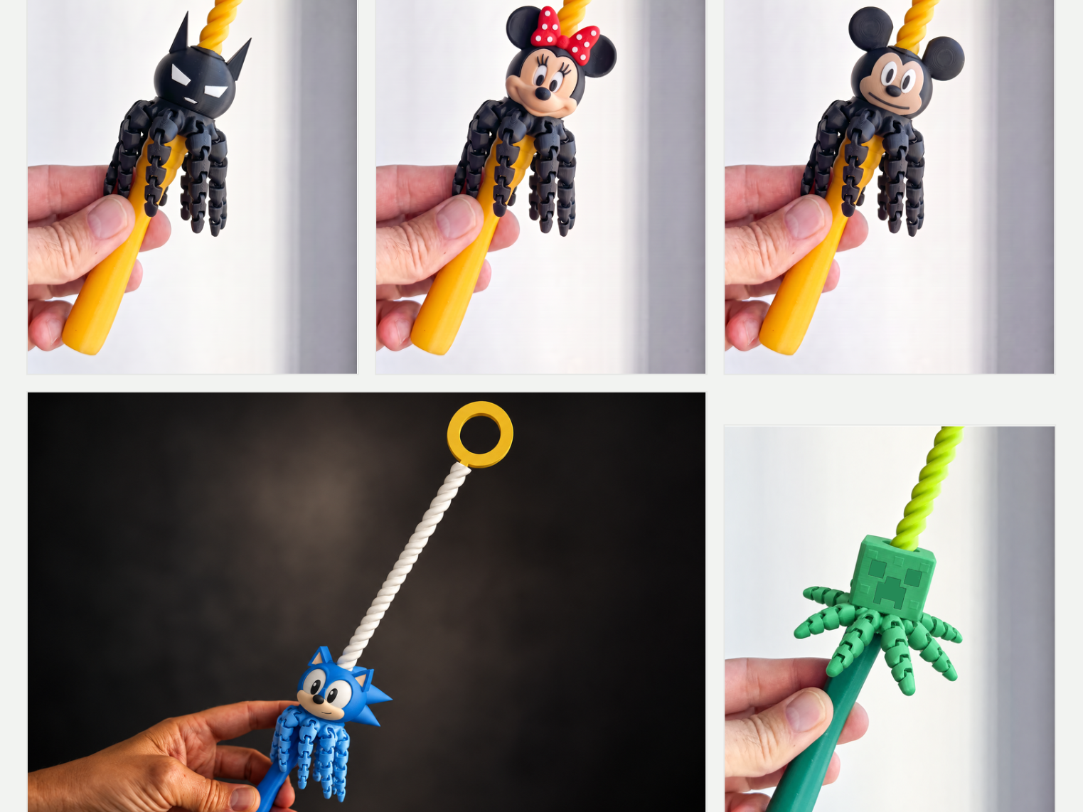 Varitas Mágicas Giratorias 3D: ¡Personajes Animados Coleccionables!
