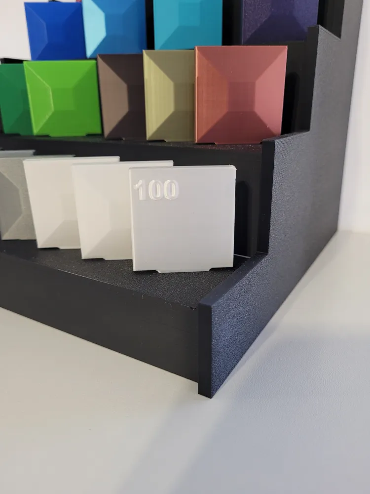 Stackable Filament Sample Display Filament Sample Display Stand by Maurido MakerWorld: Download Free 3D ...