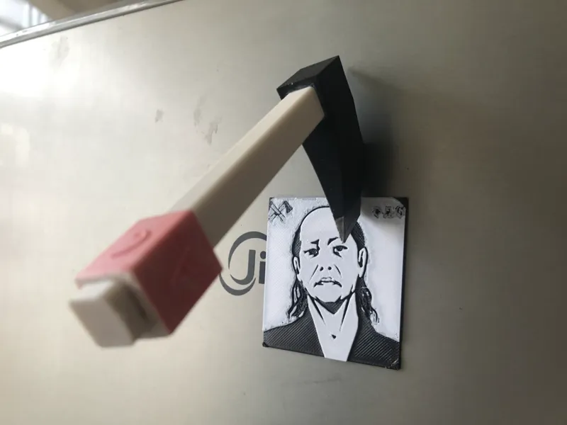 斧头冰箱磁贴
