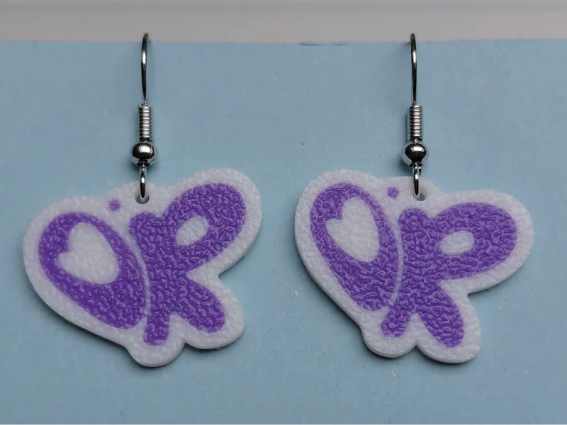 Olivia Rodrigo logo earrings / keychain