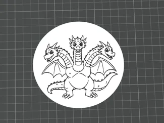 ColorUp - Cute King Ghidorah Colouring Activity