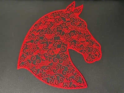 Auspicious Year of the Horse, prints perfectly