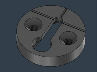 35mm wall mount plate for Sinking drill bit