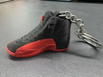 Nike Air Jordan AJ12 'Flu Game' Keychain