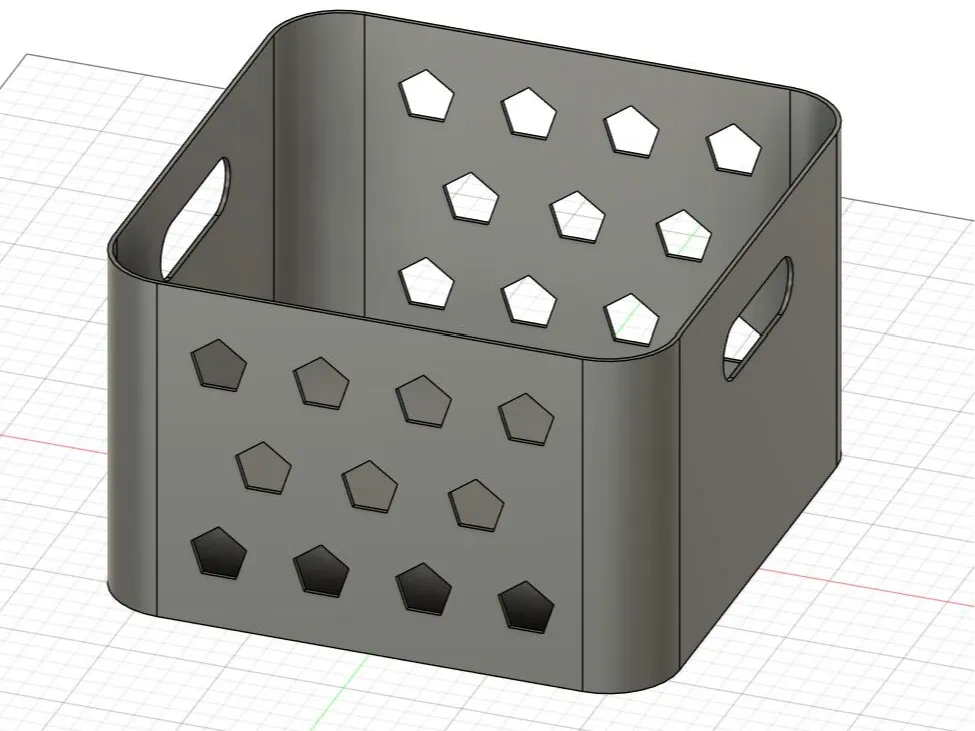 Miniatura 1 do modelo 3D 桌面收纳盒