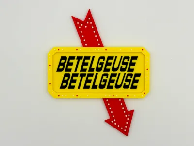 Beetlejuice Marquee Sign
