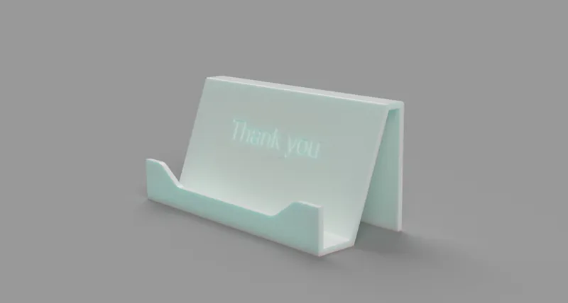 UK Business Card Stand 89mm Width