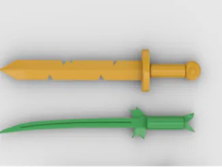 LEGOlike espadas de Finn el Humano