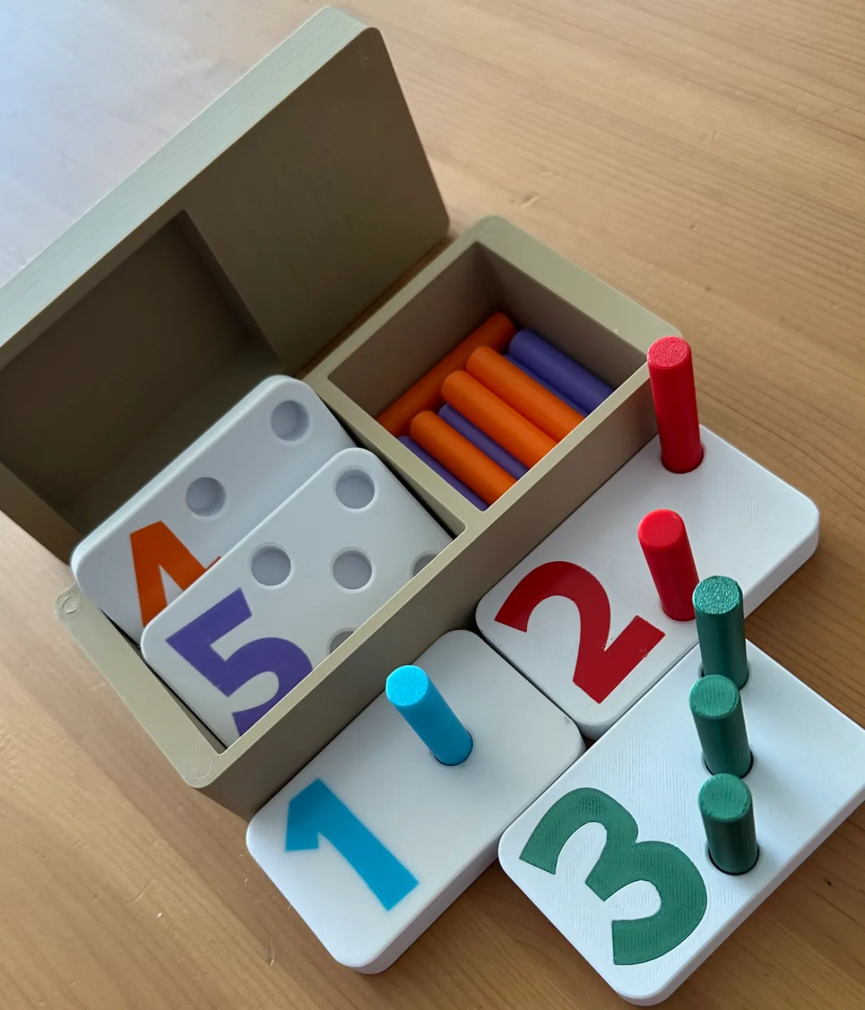 Montessori Style Numbers with box view 2