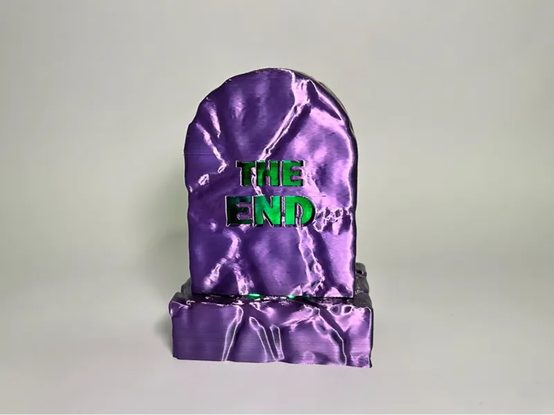 Halloween tombstone lamp
