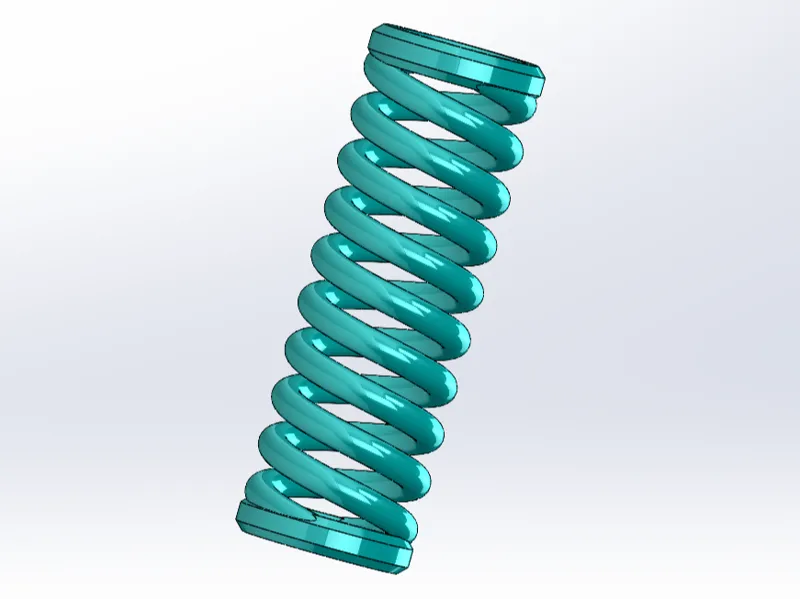 Technical Compression Spring  PETG with k = 1 N/mm
