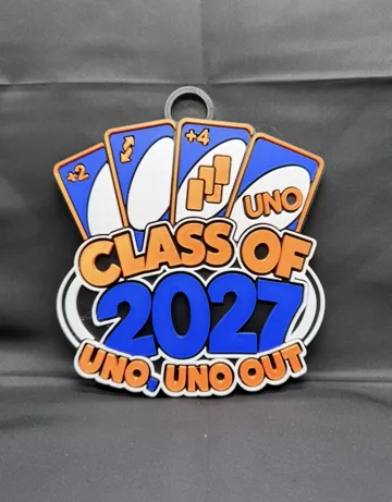 Dije o accesorio de collar: UNO-Inspired Class of 2027 Hype Chain Pendant — vista de referencia 3