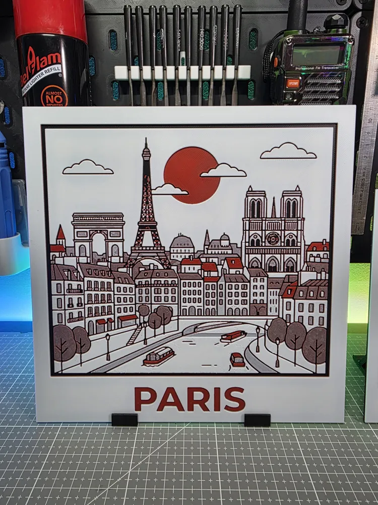 Hueforge Color Setup Paris - Hueforge - 4 Colors - Free 3D Print Model - MakerWorld