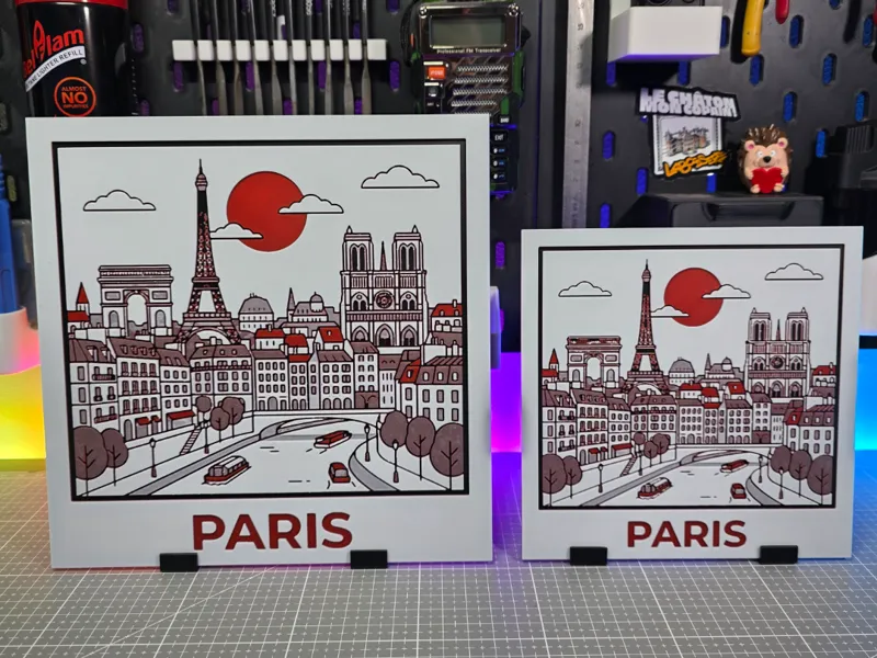 Paris - Hueforge - 4 Colors