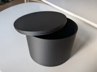 Round Box With Lid - With or Without Bottom Hole