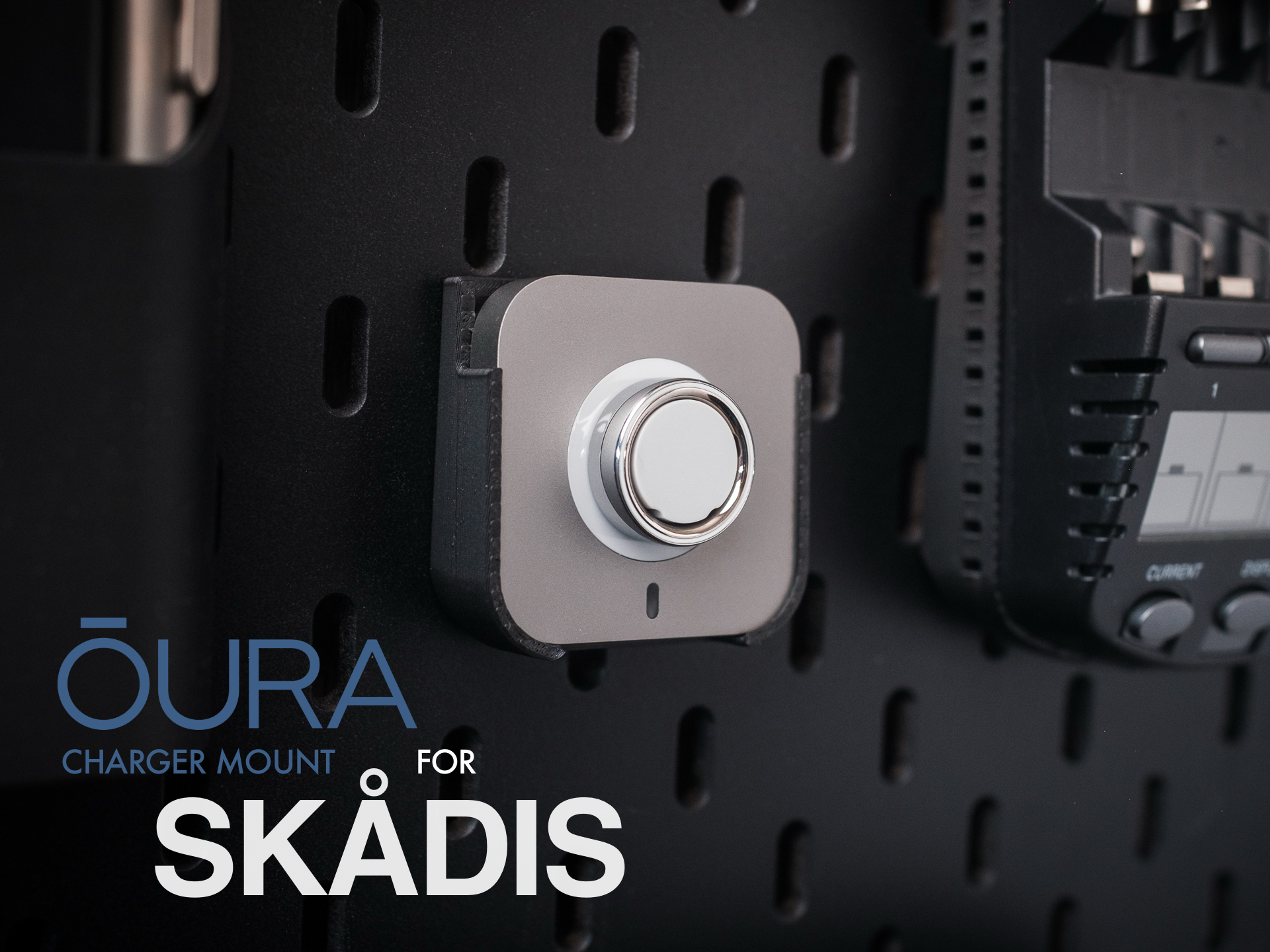 OURA Ring Charger Mount for IKEA SKADIS