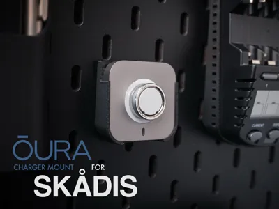 OURA Ring Charger Mount for IKEA SKADIS