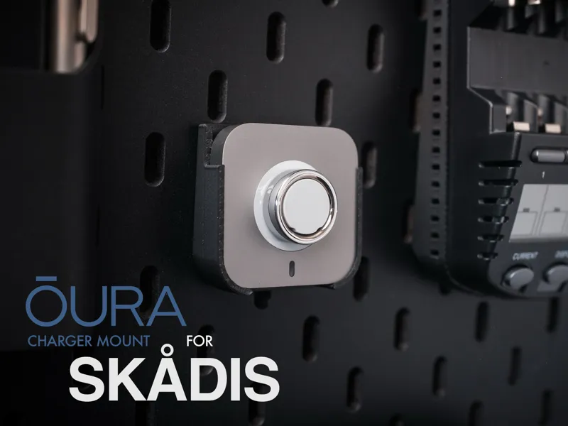 OURA Ring Charger Mount for IKEA SKADIS