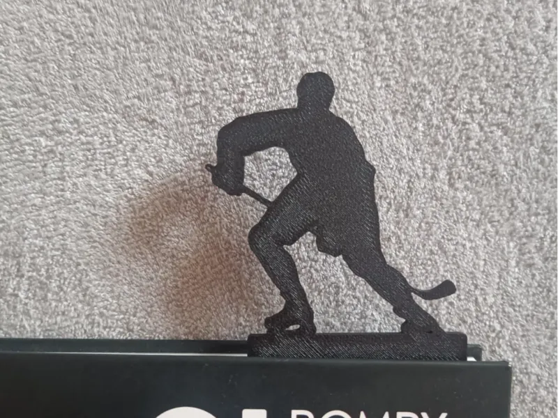 Hockey player bookmark
