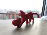 FlexiCat Saint-Valentin - chat articulé avec cœur — photo 2