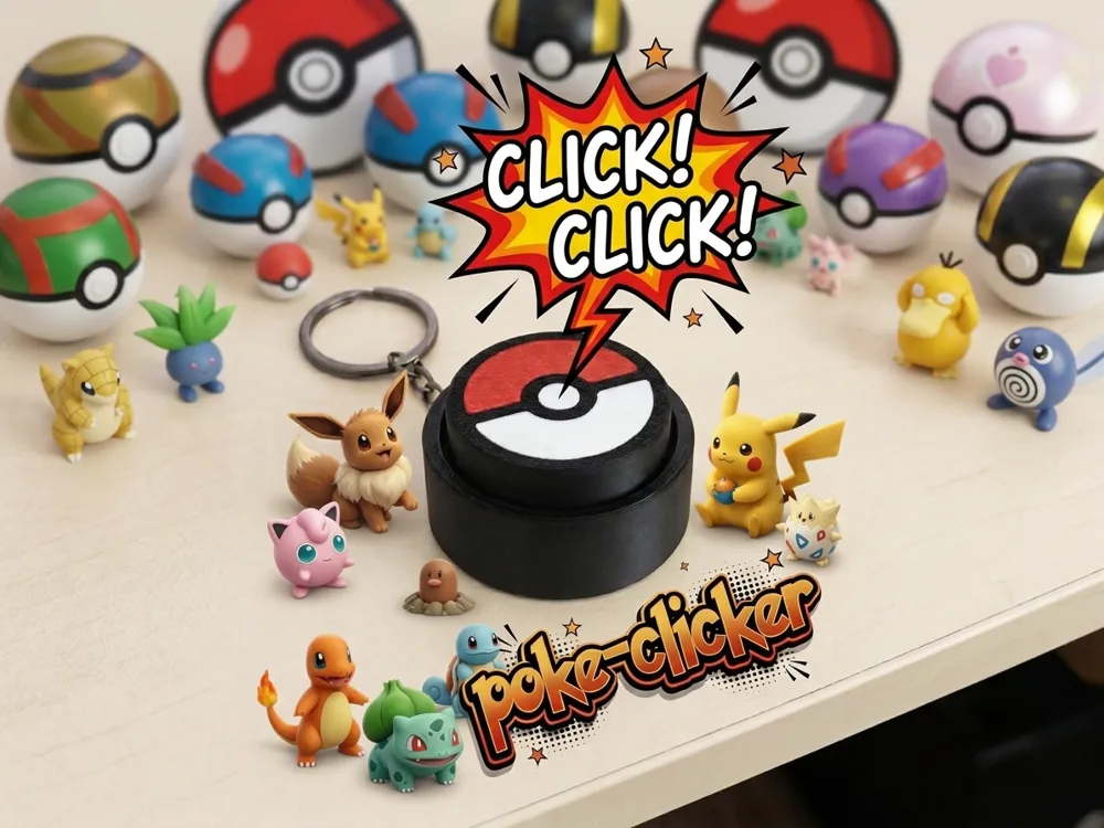 Objeto manipulable: Poke-clicker. Referencia del modelo original.