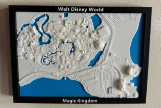 Frame ONLY w embedded txt - Disney's Magic Kingdom