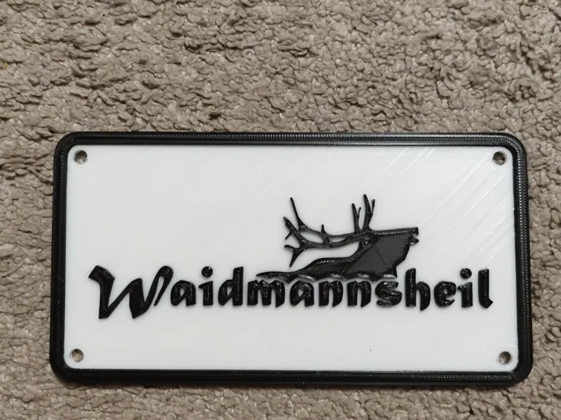 Waidmannsheil Schild Logo Jagd