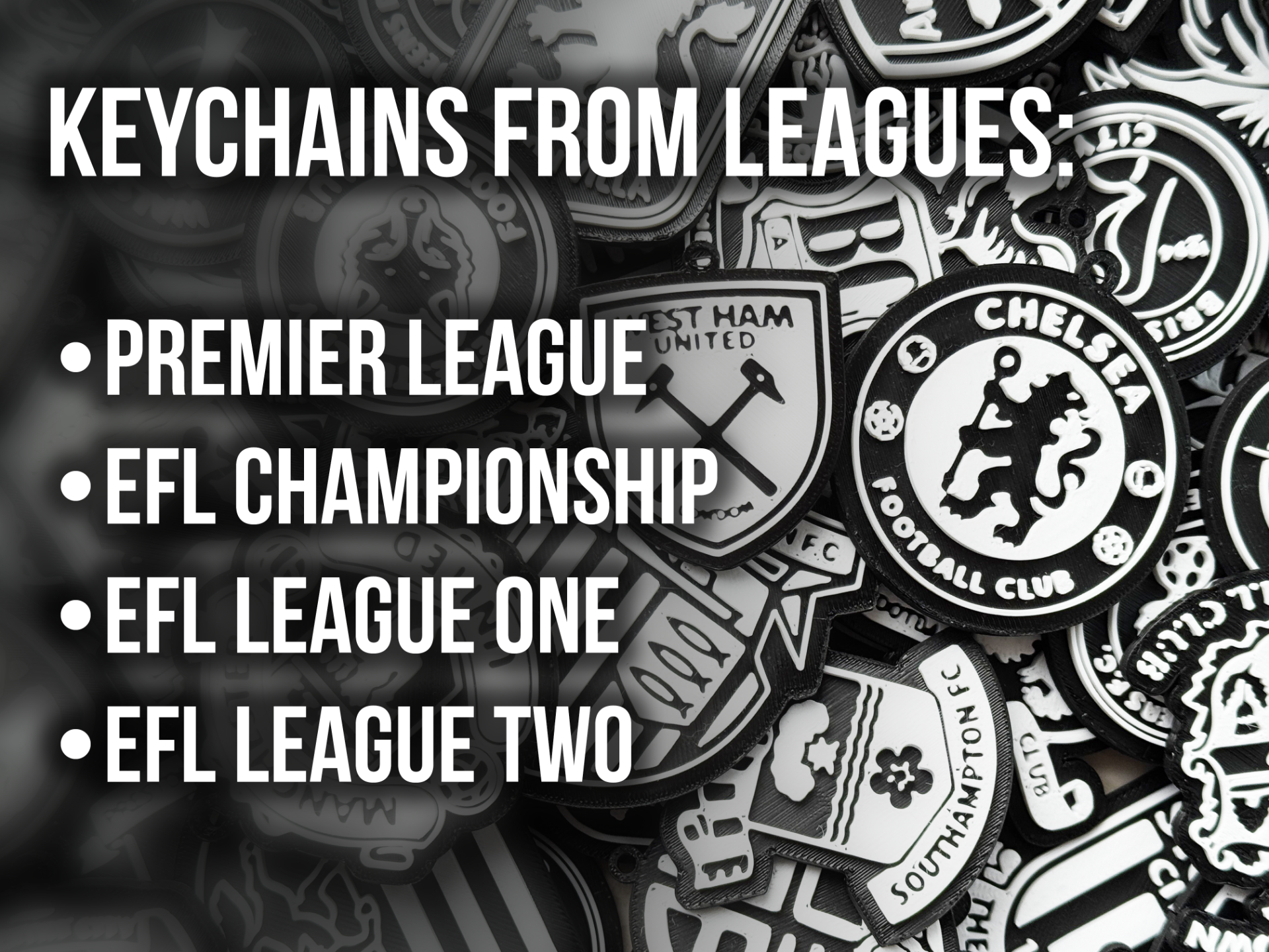 Premiere League (UK/GB) Football Clubs Keychains
