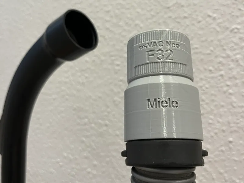 osVac neo F32 to Miele vacuum hose