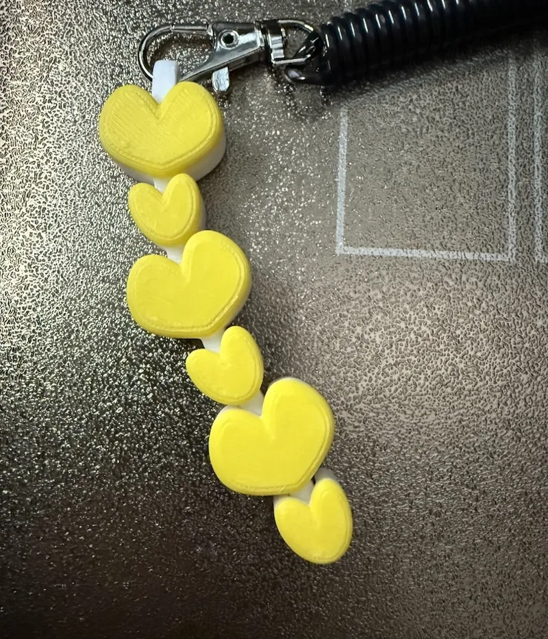 Flexy Heart Keychain