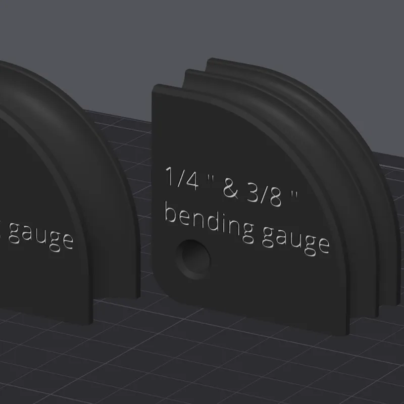 bending gauges - 1/4", 3/8", 5/8"