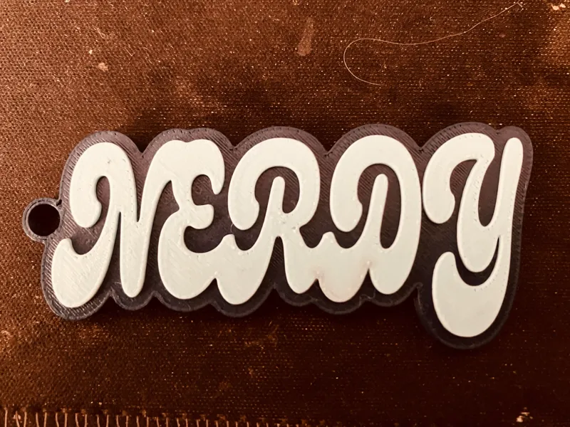 'Nerdy'keychain