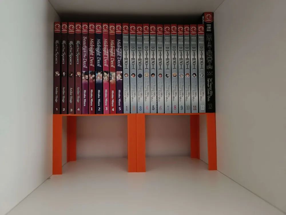 Manga Book Riser for IKEA Kallax - Free 3D Print Model - MakerWorld