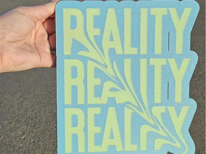 Glow in the Dark "Fractured Reality" Lightbox