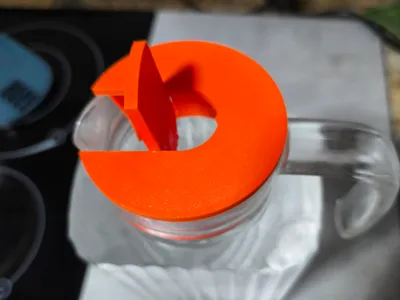 Water jar lid print in place