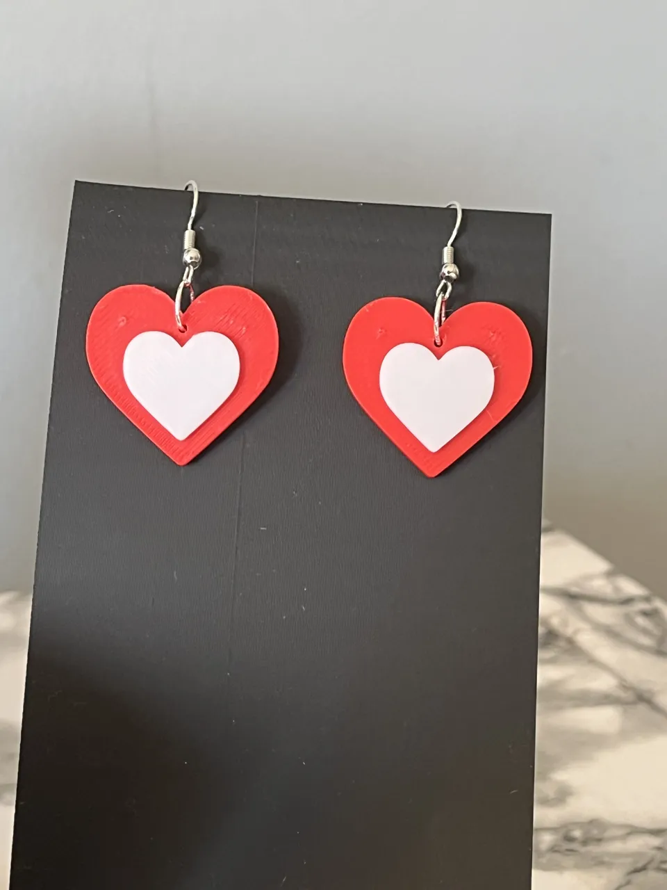 heart earrings view 2