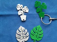 Porte-clés feuille de Monstera — photo 1