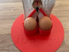 Egg and Soldier personalised plate 