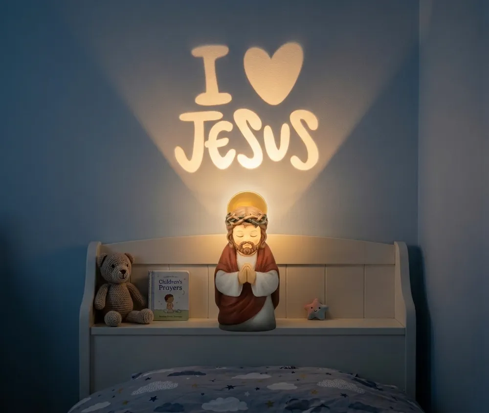 Projector A1 Jesus Lamp with 'I Love Jesus' Projection - Free 3D Print Model ...