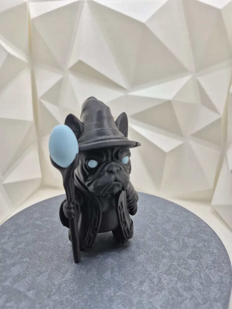Frenchie Mage - Mystical Wizard Dog - Free 3D Print Model - MakerWorld