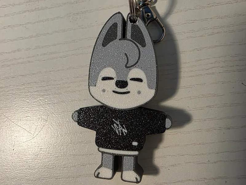 Skzoo Straykids Wolf Chan keychain