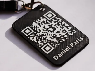 QR Code Visit Card, NFC tag / logo customizable