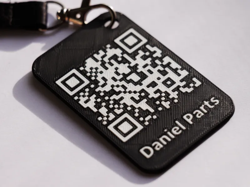 QR Code Visit Card, NFC tag / logo customizable