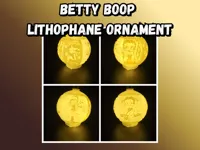 Ornement de Noël lithophanie Betty Boop — photo 1