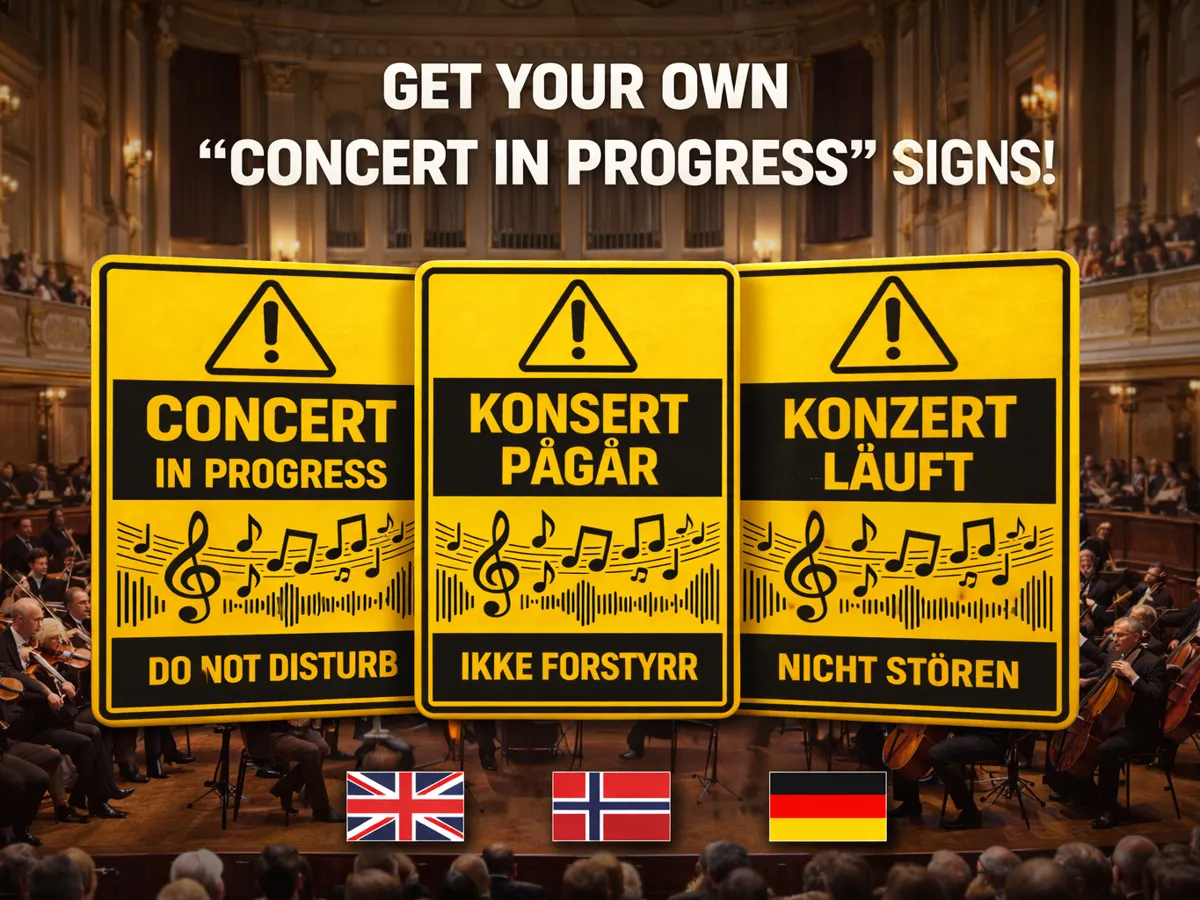 Free Concert Sign Concert in Progress – Do Not Disturb Sign - Free 3D Print Model ...